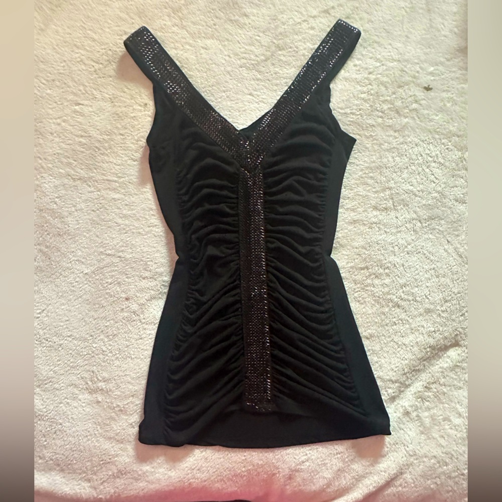 Y2K 2000s Black Sleeveless Top